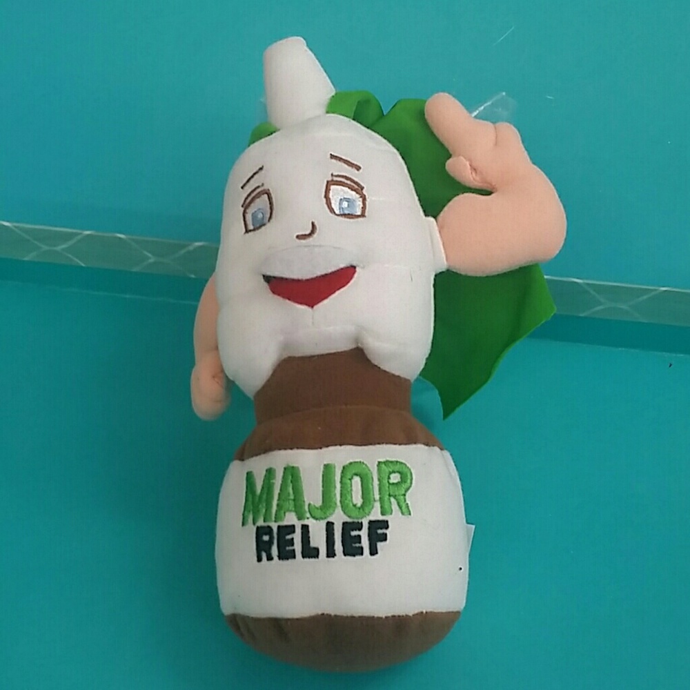 Pillman-major relief white bottle